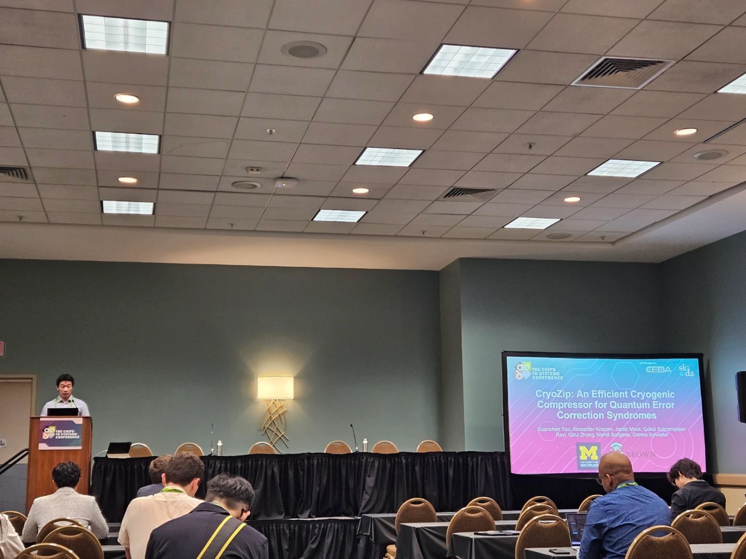 Guanchen Tao presents CryoZip at DAC 2026 1